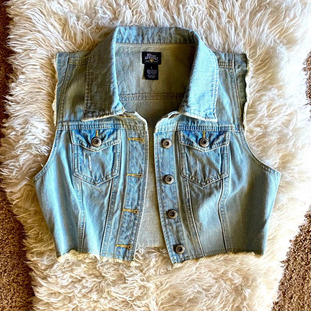 Blue Asphalt jean vest